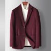 Мужской шерстяной пиджак Premium Solid