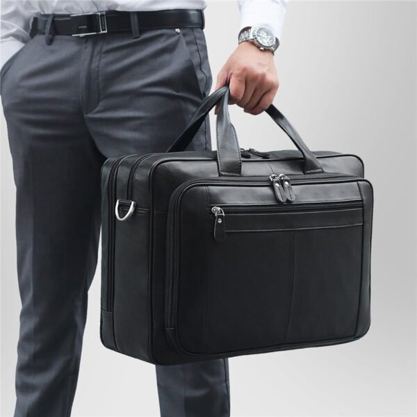 Мужской кожаный портфель Nappa Leather Briefcase