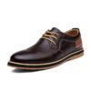 Мужские кожаные туфли Rippled Leather Oxfords