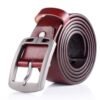 Мужской кожаный ремень Retro Silver Buckle