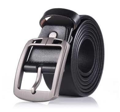 Мужской кожаный ремень Retro Silver Buckle