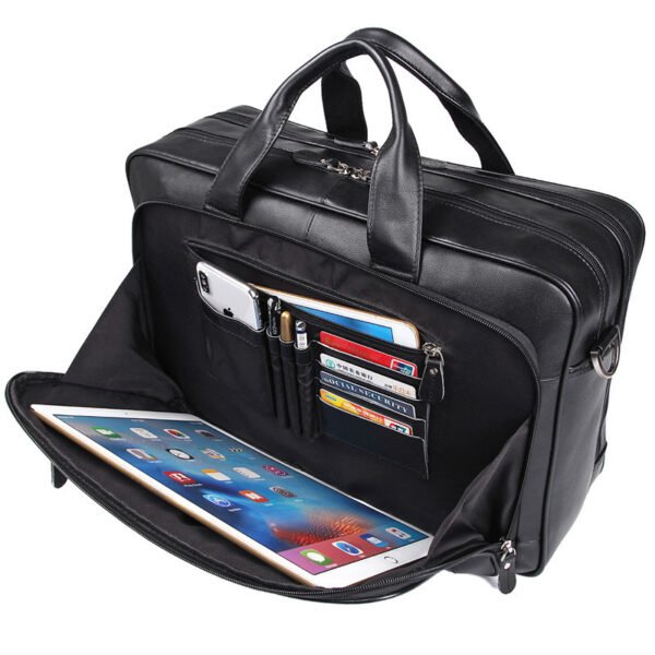 Мужской кожаный портфель Nappa Leather Briefcase