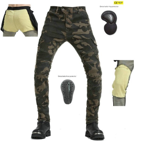 Мотоциклетные джинсы Kevlar с защитой от истирания