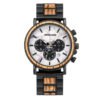 Мужские часы Luxury Wood Stainless Steel