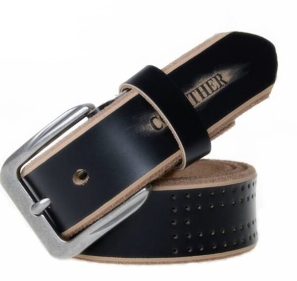 Мужской кожаный ремень Square Buckle