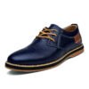 Мужские кожаные туфли Rippled Leather Oxfords