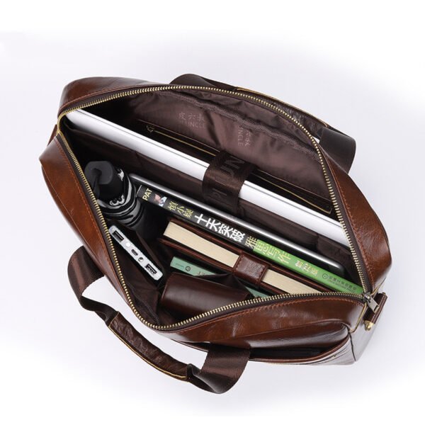 Мужской кожаный портфель Leather Business Briefcase