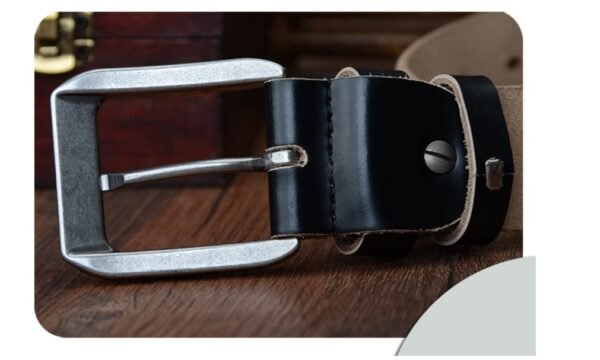 Мужской кожаный ремень Square Buckle