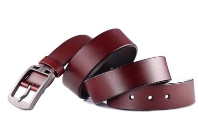 Мужской кожаный ремень Retro Silver Buckle