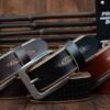 Мужской кожаный ремень Square Buckle