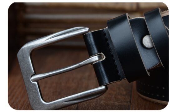 Мужской кожаный ремень Square Buckle