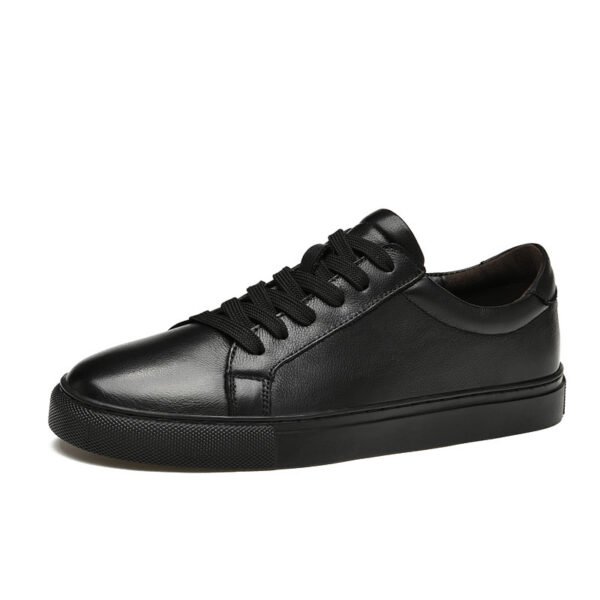 Мужские кожаные кеды White Toe Soft Sole