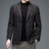 Мужской пиджак Business Casual из шерстяной ткани