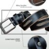 Мужской кожаный ремень Square Buckle