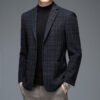 Мужской пиджак Business Casual из шерстяной ткани
