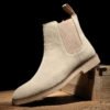 Мужские ботинки из натуральной кожи Pointed Toe