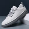 Мужские кожаные кеды Small White