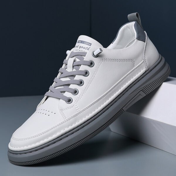 Мужские кожаные кеды Small White