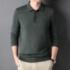 Мужское поло из шерстяной ткани (Long Sleeve)