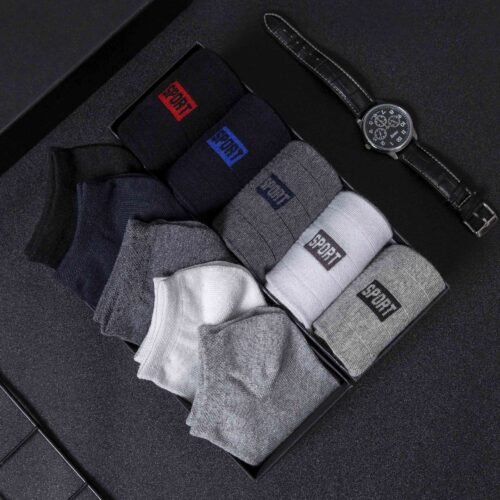 Мужские спортивные носки Breathable Cotton (5 пар)