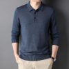 Мужское поло из шерстяной ткани (Long Sleeve)
