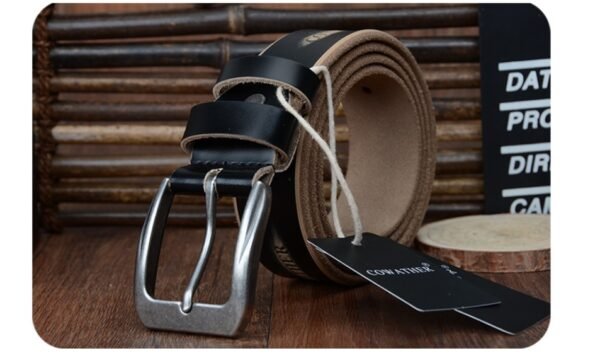 Мужской кожаный ремень Square Buckle