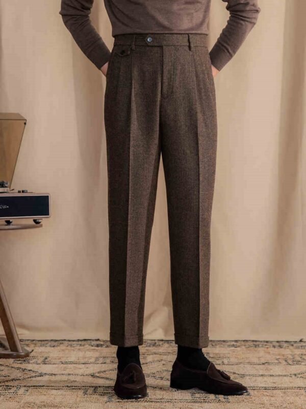 Мужские брюки Retro British Herringbone