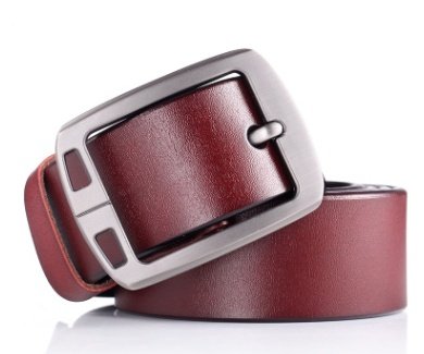 Мужской кожаный ремень Retro Silver Buckle