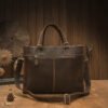 Мужской винтажный портфель Handmade из натуральной кожи