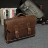 Мужской кожаный портфель Crazy Horse