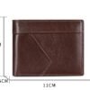 Мужской кожаный кошелёк с RFID-защитой и отделением для фото