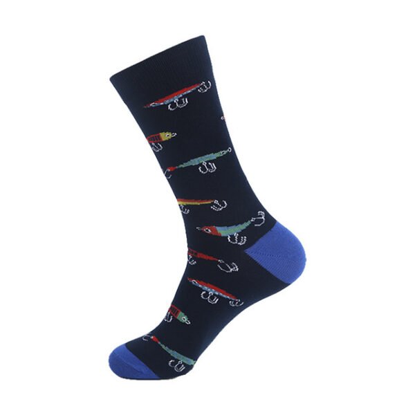 Спортивные хлопковые носки Long Tube Printed