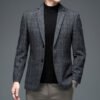 Мужской пиджак Business Casual из шерстяной ткани