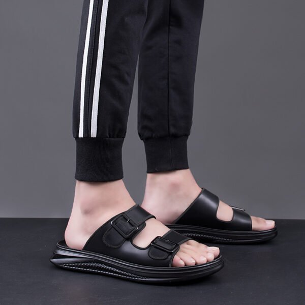 Мужские кожаные пляжные сандалии Fashion