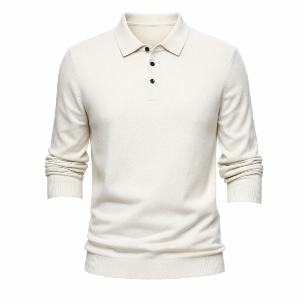 Мужское поло из шерстяной ткани (Long Sleeve)