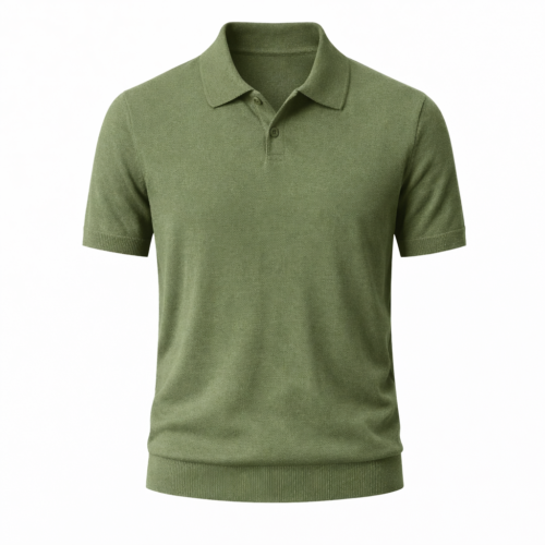 Мужская хлопковая футболка Cuban Collar