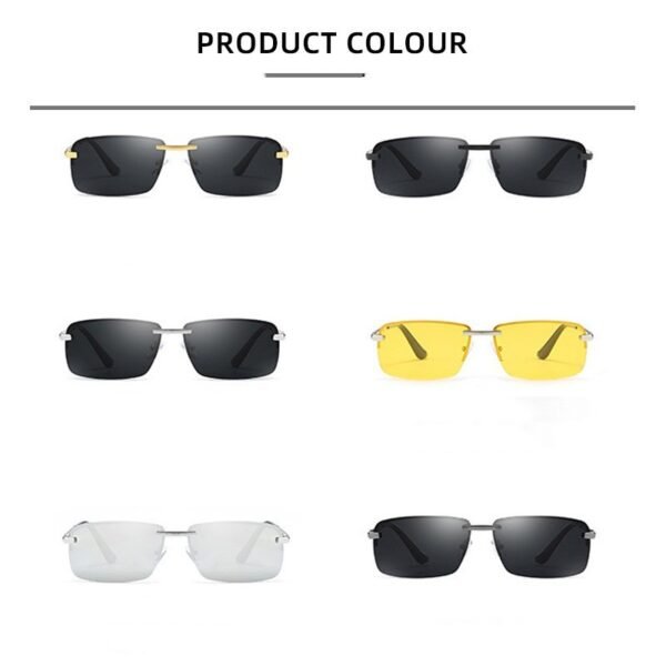 Мужские безрамочные поляризационные очки Frameless Polarized