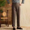 Мужские летние брюки из хлопка и льна (Straight Fit)