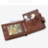 Мужской кожаный кошелёк Multifunctional Short Wallet