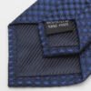 Мужской галстук Navy Blue Gradient Plaid 7 см