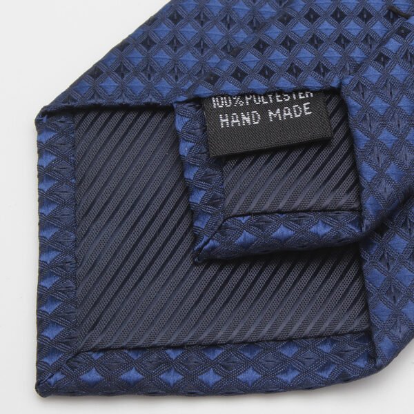 Мужской галстук Navy Blue Gradient Plaid 7 см