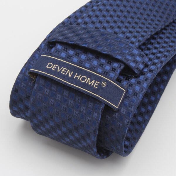 Мужской галстук Navy Blue Gradient Plaid 7 см