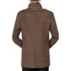 Мужское утеплённое шерстяное пальто Slim Fit