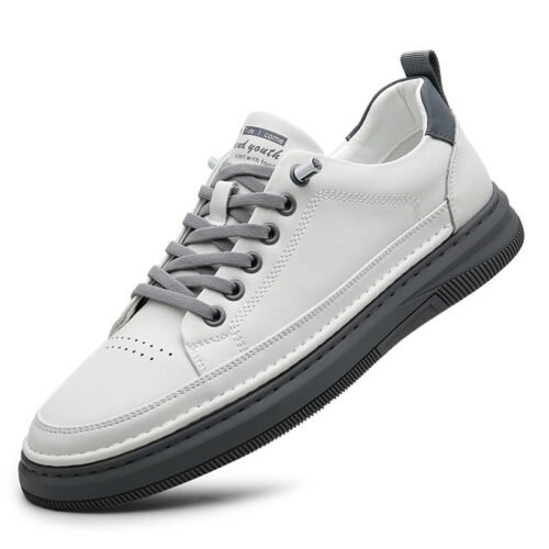 Мужские кожаные кеды Small White