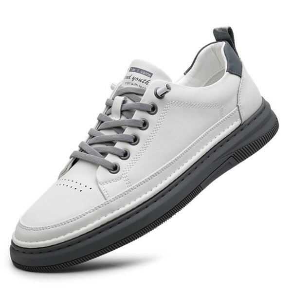 Мужские кожаные кеды Small White