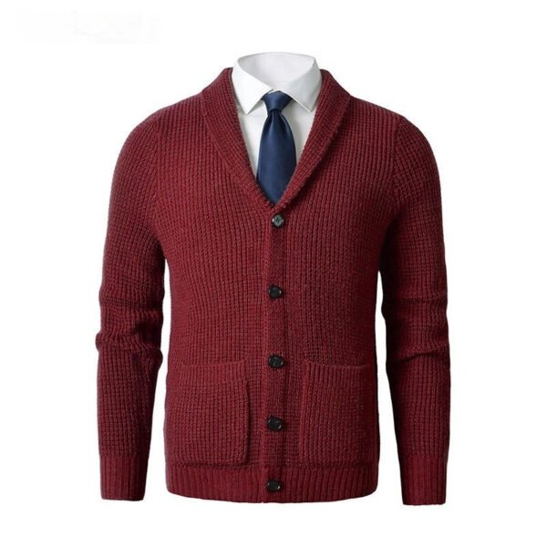Мужской шерстяной кардиган Business Casual