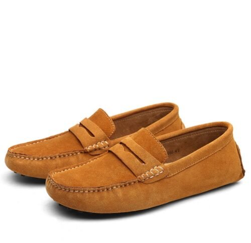 Мужские кожаные лоферы (мокасины) Casual