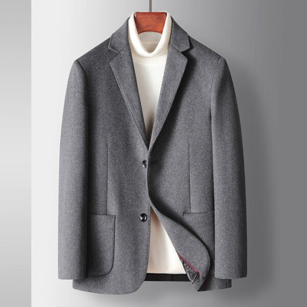 Мужской шерстяной пиджак Premium Solid