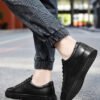 Мужские кожаные кеды White Toe Soft Sole