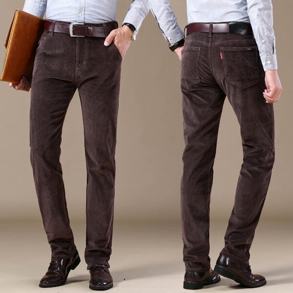 Мужские вельветовые брюки Slim Straight